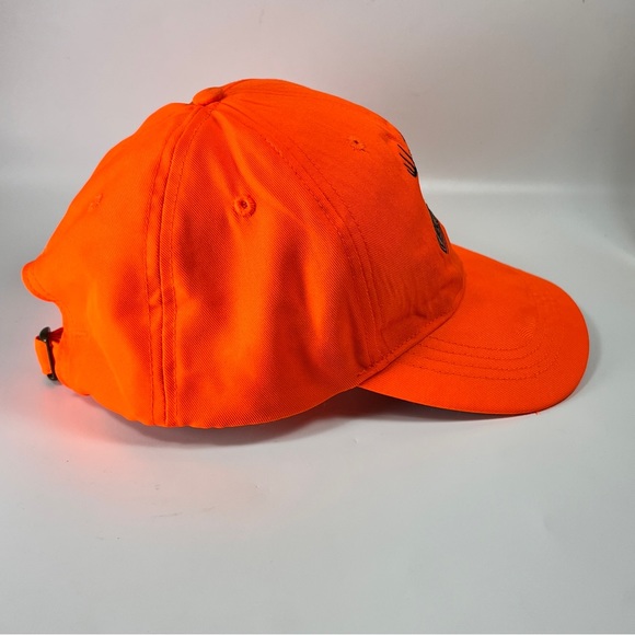 Buckmasters Blaze Safety Orange Adjustable Straphook Hat Cap Hunt Fish OSFA - Picture 5 of 10